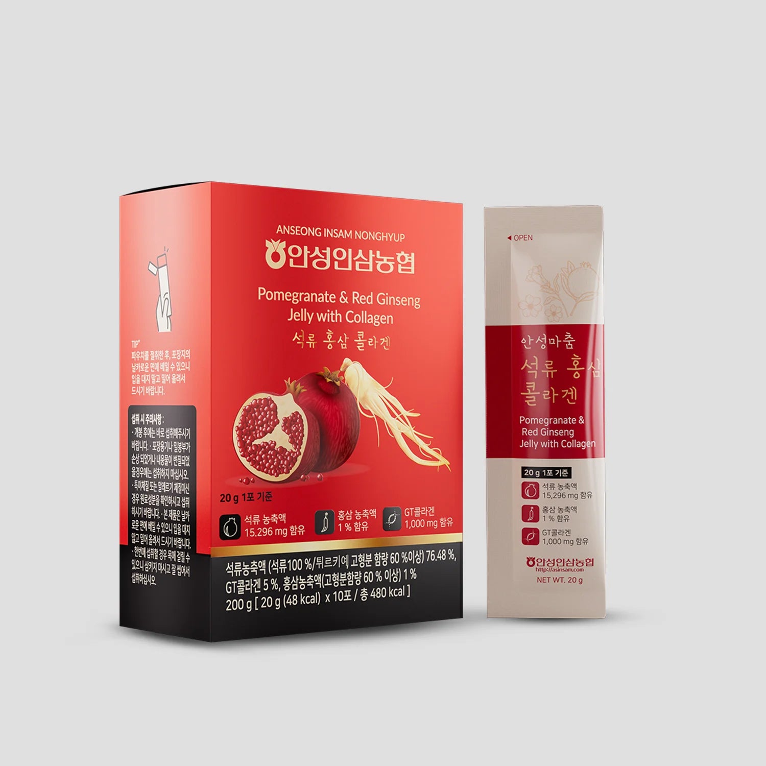 SEOCHO - Nonghyup Narlı Kolajenli Kırmızı Ginseng Jel Stick