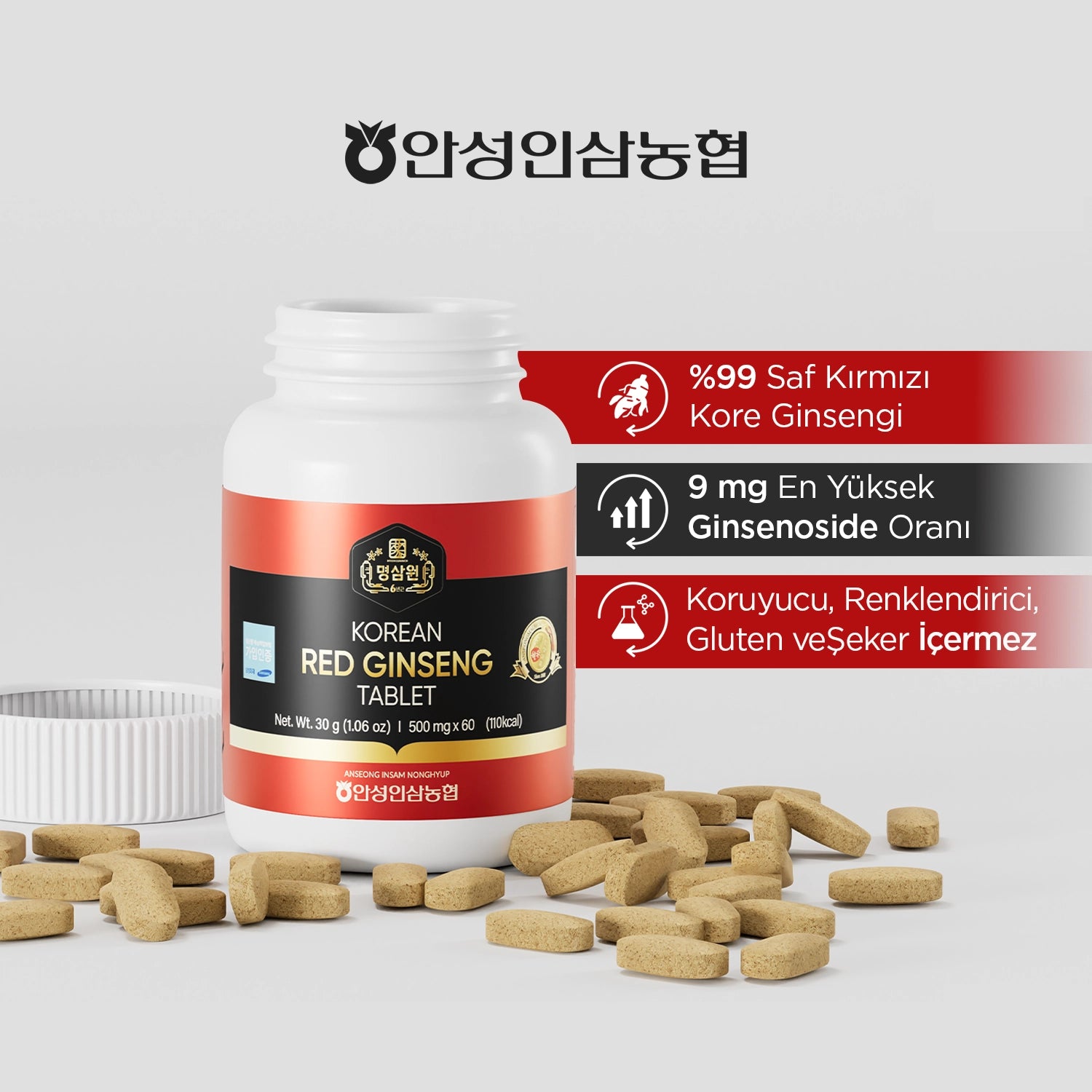 Seocho Nonghyup Kırmızı Kore Ginseng Tablet